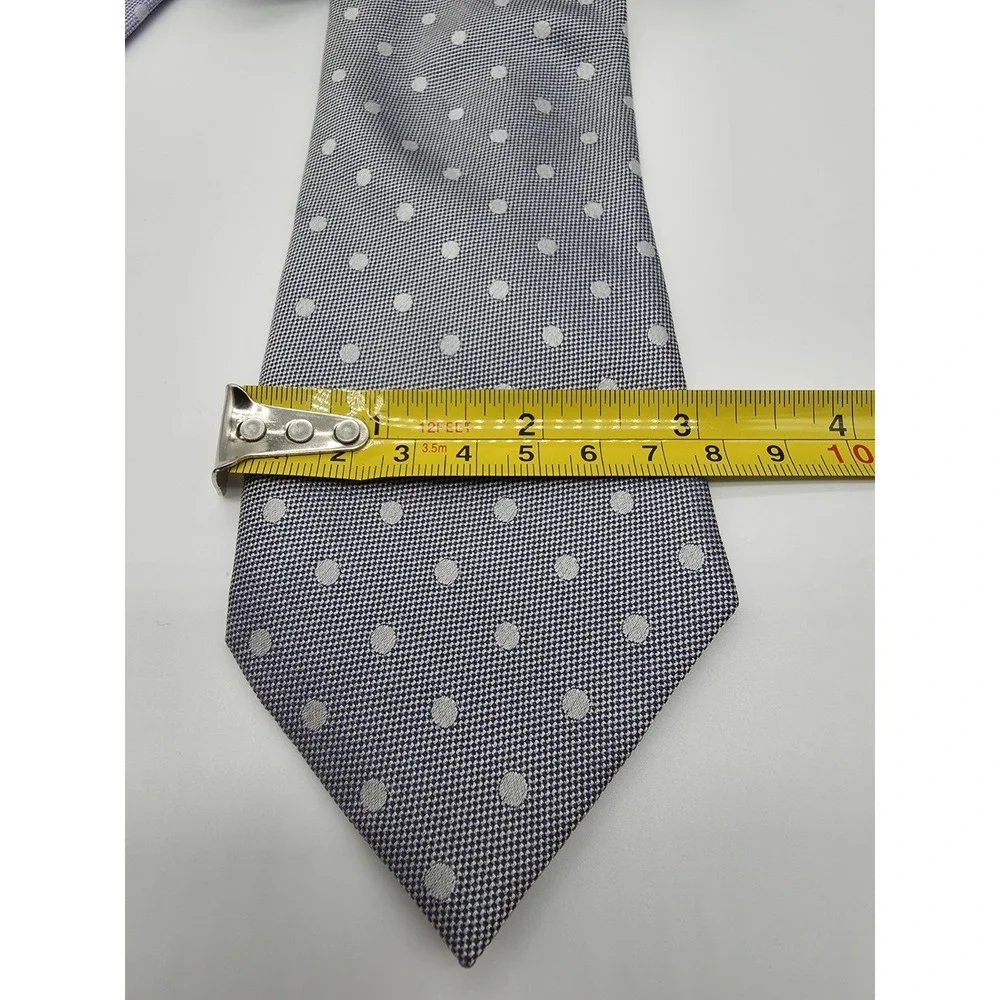 Calvin Klein Lot Of 3 Different Shades Blue Classic Polka Dot Necktie 59